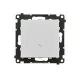Two-way switch, 10AX, light gray matt