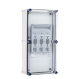 Fuse switch enclosure with XNH size 1, 3-pole
