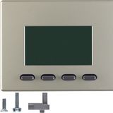 Info display, KNX - arsys, stainless steel matt, lacq.