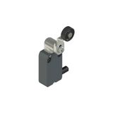 Modular prewired switch with adjustable shaped metal revolving lever diam. 20 roller