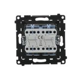 5 gang frame, Simon 24, IP20/IP44, graphite mat