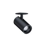 V2-SR S 1800-940 SWI LFL BK BK - LED semi-recessed spotlight, tiltable