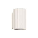 WALL Sconce Lamp with a corrugated shade and a designer finish, Karbon series