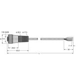 Bus Cable for CAN (DeviceNet, CANopen) TPU Cable Jacket   RKM 5723-15M