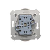 TV-DATA aerial socket, atten.: 5dB, Silver matt, metalic