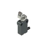 Modular prewired switch with unidirectional roller lever