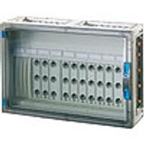 Fuse box 11x63A D02 3p, on rail 250A 5 pole, 540x360, wall Open (FP 3435)
