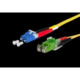 OpDAT patch cord LC-D/E2000-D APC OS2, 20.0 m