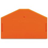End and intermediate plate 2.5 mm thick orange