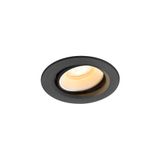 NUMINOS© MOVE XS, recessed CL, 3000K, 55ø, IP20, round bl/wh