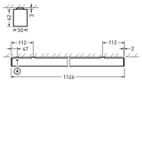 Surface-mounted luminaire Finea D Diffuser White rectangular ETDD 27W 2666lm Lambertian (L) IK03 3 SDCM