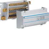 Brass busbar terminal 160A, 4pole