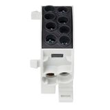 CU-Main branch terminal, 35mmý, 1-pole insulated black