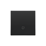 Single button for switches and push buttons, black matt