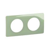 PLATE 2 GANG CELADON GREEN