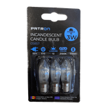 Incandescent Candle Bulb 3W E10 C6 55V Clear