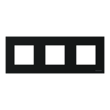 Frame 3-gang / 2+2+2-modules - IP44 - Matt Black