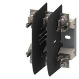 HRC fuse base ceramic Sz.00 3P flat