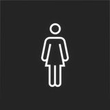 Foil for LED signal insert, with "female" symbol, A.x/C.x