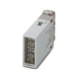 Data module, 48 V, 10 A, Cat. 5e, Number of poles: 8, Crimp connection, Male, Required plug-in slots: