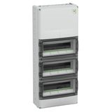 Small distributions boards, Type of protection IP65, Impact strength IK08, Protection class II, Un 400V DC, UL, DLG, UL-EU, VDE, Halogen free