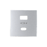 Cover for USB charger A+C type, aluminum
