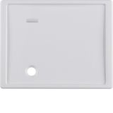 Centre plate for pullcord push-button, lens, arsys, p. white glossy