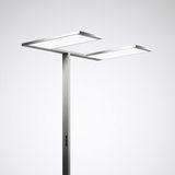Free-standing luminaires Luceos S Prisms Silver ETDD 124W 16600lm Wide reduced glare UGR19 (W19) IK02 3 SDCM