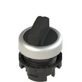 Long handle selector, 2 positions black with marking