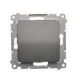 Two-way switch, (module), 10AX, quick connection, anthracite, metalic