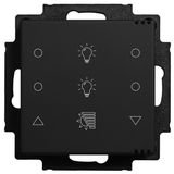 Pushbutton switch, 6-key, 4xlight, 2xpcs., input/output, control microswitch and CO2
