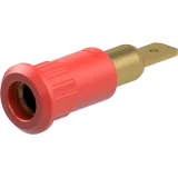 4 mm socket, plug-in connection, mounting Ø 8.2 mm, red, 64.3010-22