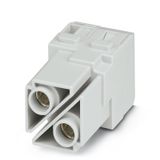 Power module, 1000 V, 100 A, Number of poles: 2, Axial screw connection, Female, Required plug-in slots: 2