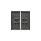 IP44 single socket outlet - with Premium frame seal - transparent flap, (module), 16A, 250V, Screw, Silver matt, metalic