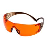 3M™ SecureFit™ 400 Safety Glasses, Black/Brown Frame, Scotchgard™ Anti