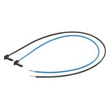 BKE voltage tap, univers Z, 460mm, black/blue, plug-compressed, 1 piece