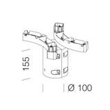 TWO-LAMP POLE CONN.-MUSA  60 365 GRAP.