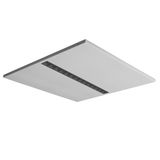 MODUS ES1500, recessed, white body,  square A, modul 600, 1x black optic, lenses 80°, LED 840