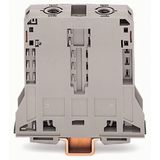 2-conductor through terminal block 95 mm² lateral marker slots gray