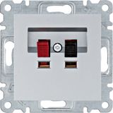 Speaker socket - silver