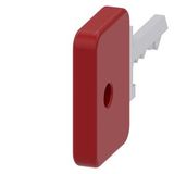 Key for O.M.R. key-operated switch, red