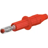 4 mm plug, screw connection, 2.5 mm², CAT II, red, 66.9584-22