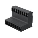 PCB plug-in connector, male header, closed side, THT/THR solder connection, 3.81 mm, Number of poles: 24, 90°, Solder pin length (l): 3.2 mm, tinned, black, Box