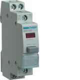 Impulse 2NO Pushbutton + red Indicator light 12/48V