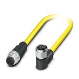 SAC-8P-M12MS/ 1,5-542/M12FR BK - Sensor/actuator cable