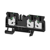 Feed-through terminal block, SNAP IN, black, 4 mm², 32 A, 1000 V, Numb