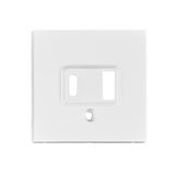 USB A+C Charging Port Cover, White