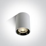 WHITE GU10 10W BLACK REFLECTOR DARK LIGHT