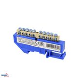 DIN RAIL TERMINAL BLOCK 6x9 BLUE
