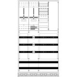 WX42KK11L 12RE 4FB Complete cabinet according to FNN In 585A with three-point fastening